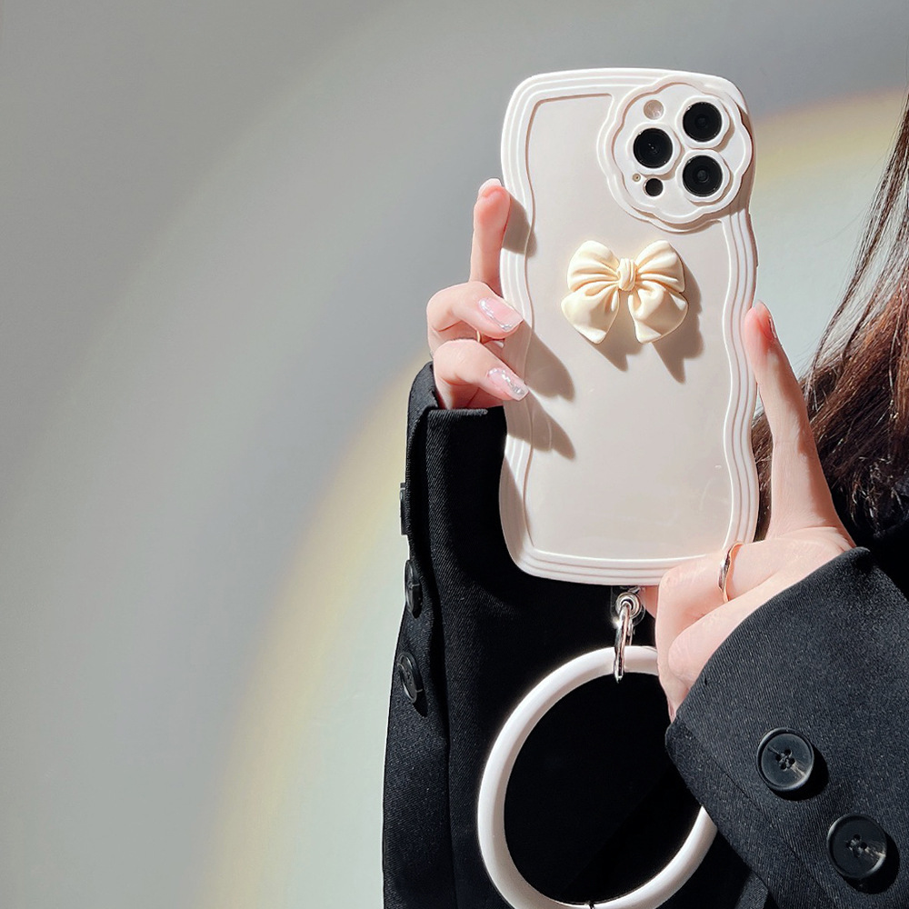 Women's Silicone Wave Bow Phone Case - Image 9