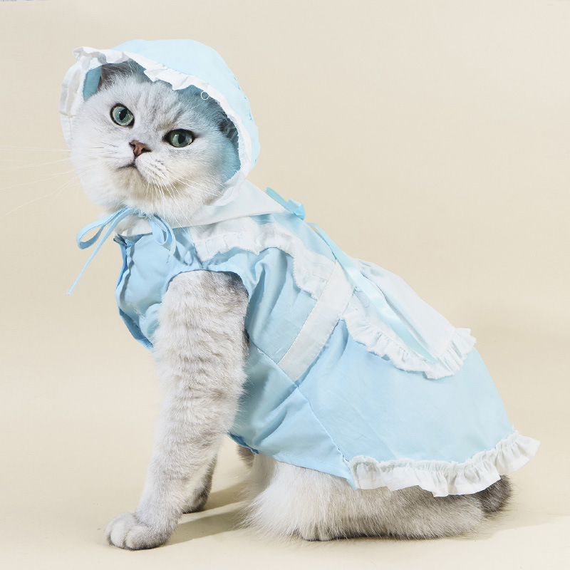 Summer Pet Cat Hat Skirt