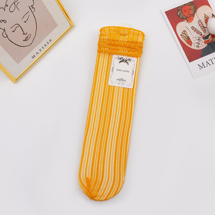 Japanese Mesh Bunching Women Socks - Image 7