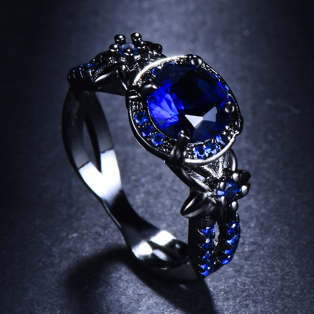 Black Gold Opal Diamond Men Ring - Image 7