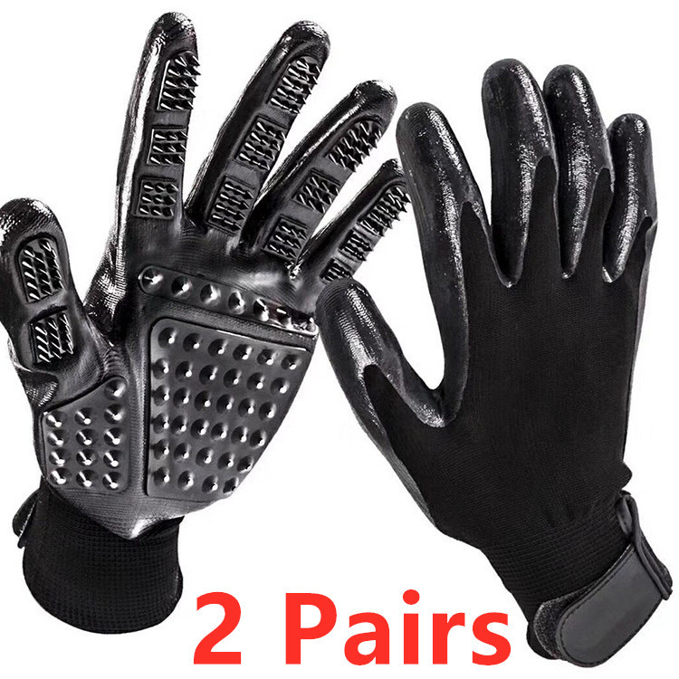 Soft Rubber Pet Hair Grooming Glove - Image 6