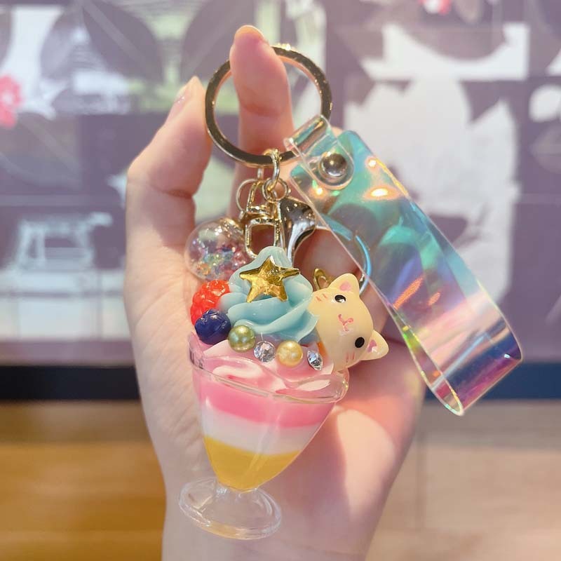 Creative Animal Ice Cream Keychain Pendant - Image 5