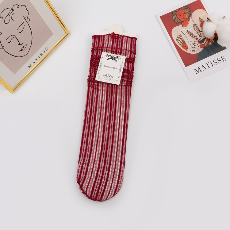 Japanese Mesh Bunching Women Socks - Image 3