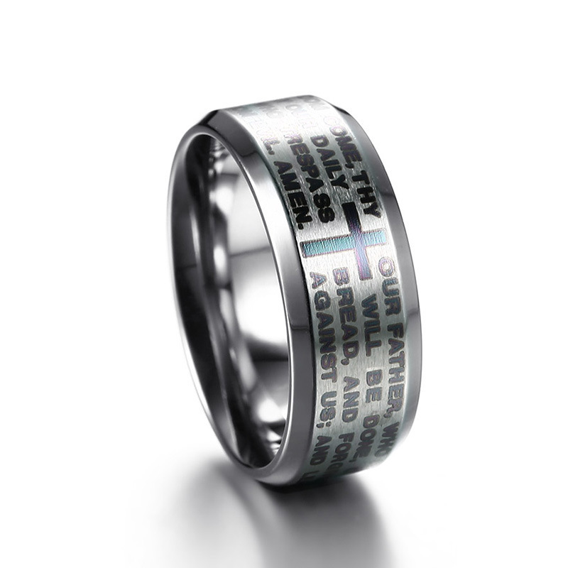 Sanskrit Ohm Stainless Steel Ring Men - Image 6