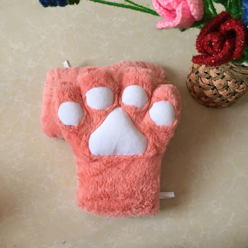 Cute Adorable Plush Cosplay Cat Paw Gloves - Image 9