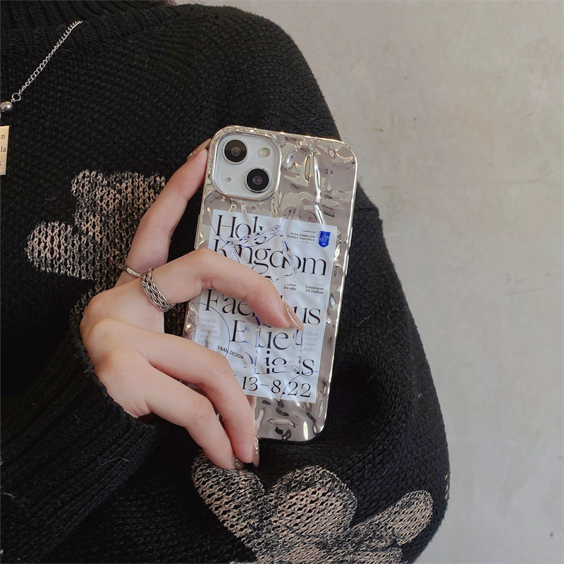 Electroplated Tin Foil Wrinkle Phone Case - Image 2