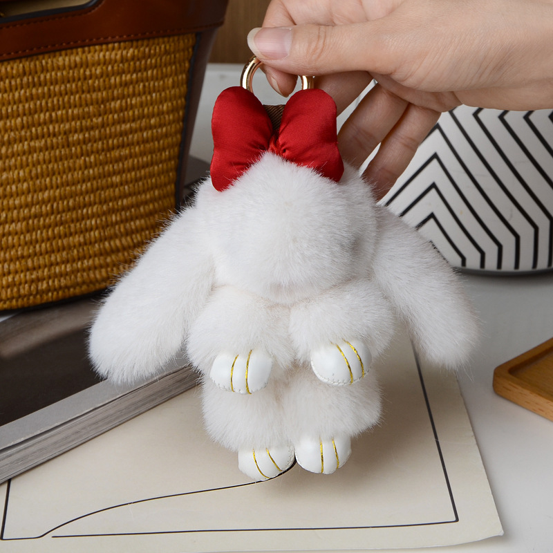Cartoon Plush Bunny Keychain Pendant
