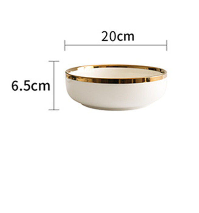 Minimal Gold Shaded Dinner Plates & Bowl - Image 4