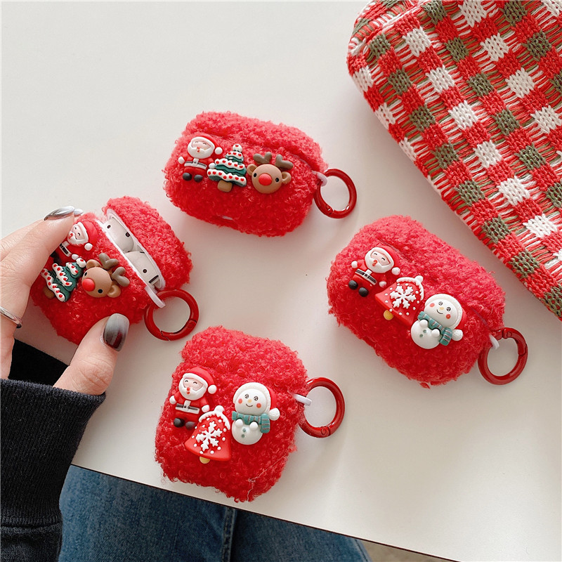 Santa Snowman Earphone Soft Protective Case