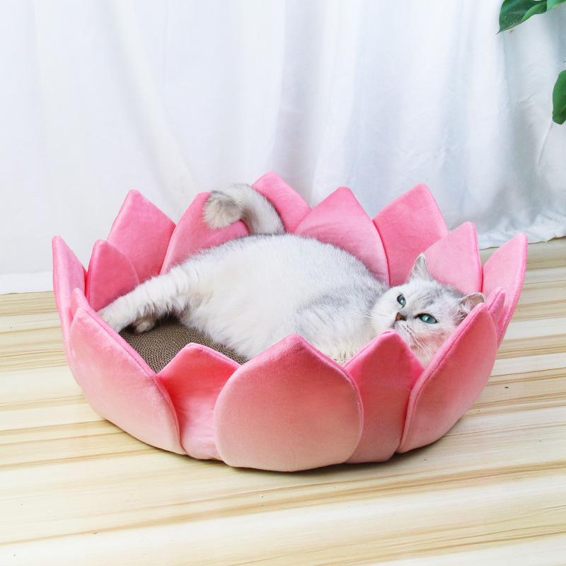 Pet Cool Lotus Shape Round Nest - Image 5