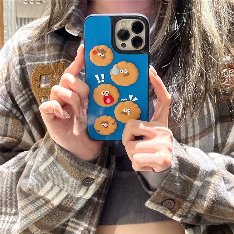 Three-dimensional Biscuit Expression Phone Case - Image 4