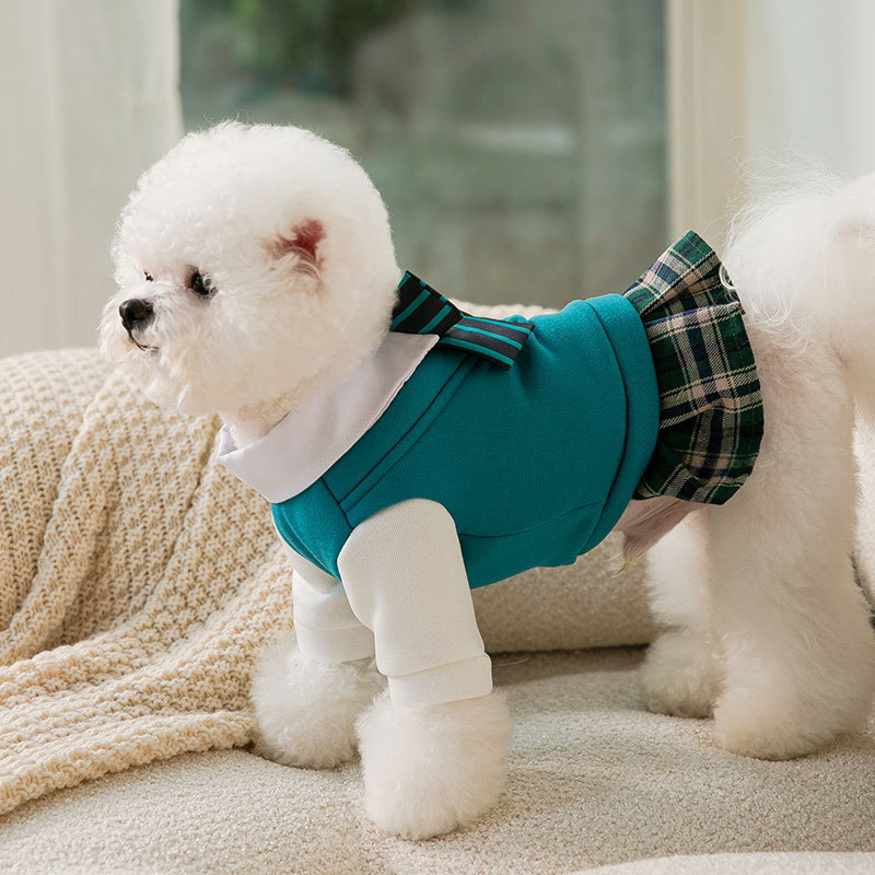 Pet Dog College Style Uniform Bow Tie Set - Image 5