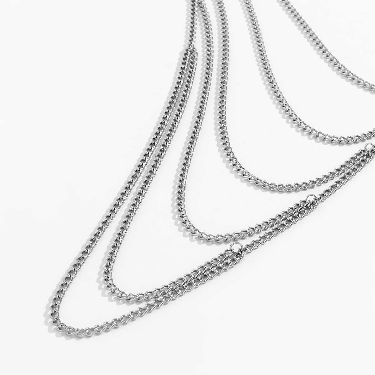 Simple Diamonds Drops With Alloy Necklace - Image 7