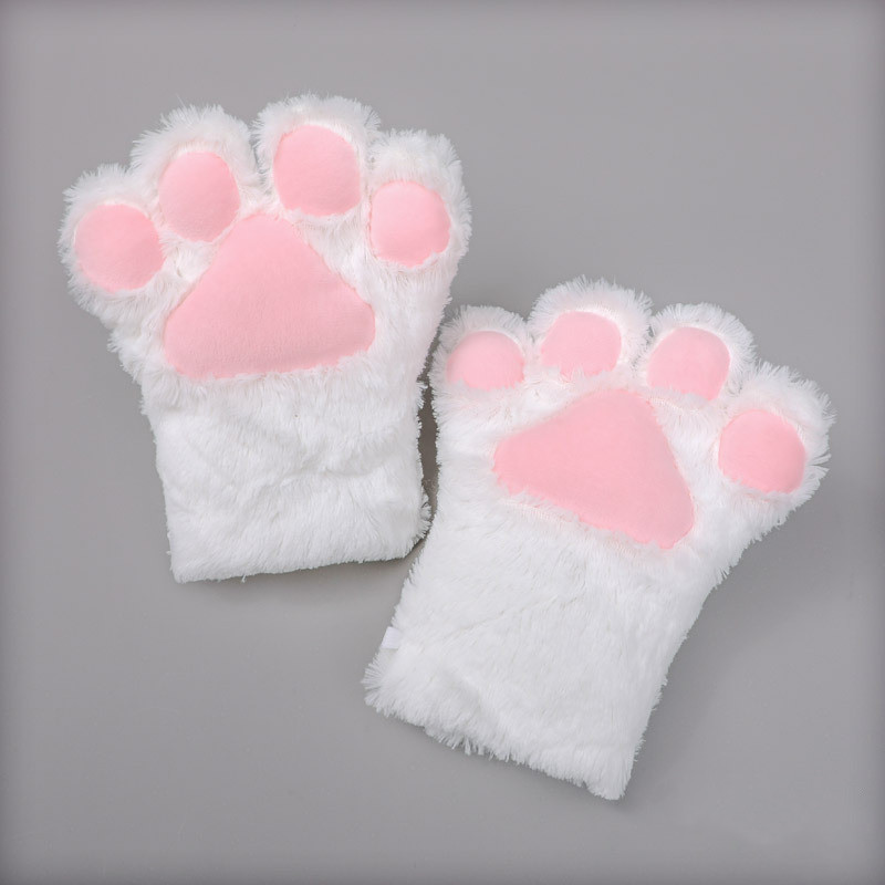 Cute Adorable Plush Cosplay Cat Paw Gloves - Image 6
